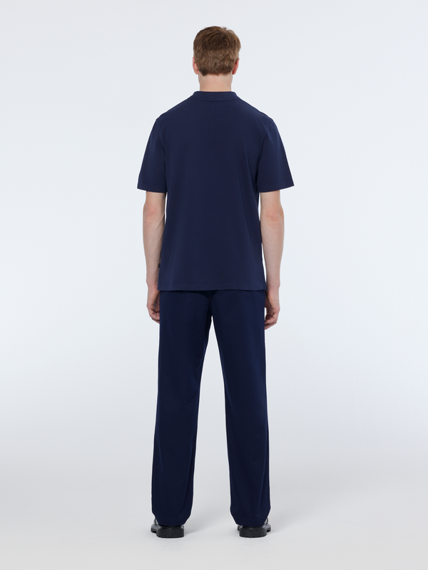 Maison Scotch Garment Dye Pique Chest Pocket Polo