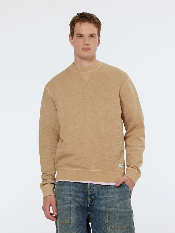 maison scotch Garment dye structured sweatshirt