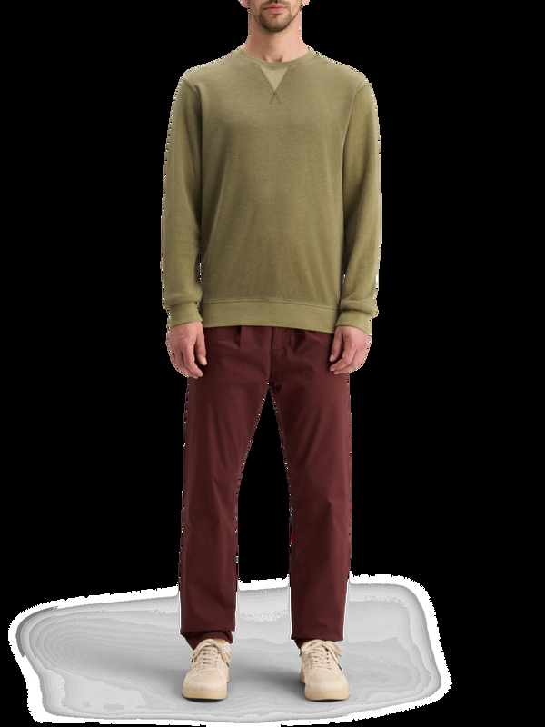 maison scotch GARMENT DYED STRUCTURED SWEATSHIRT