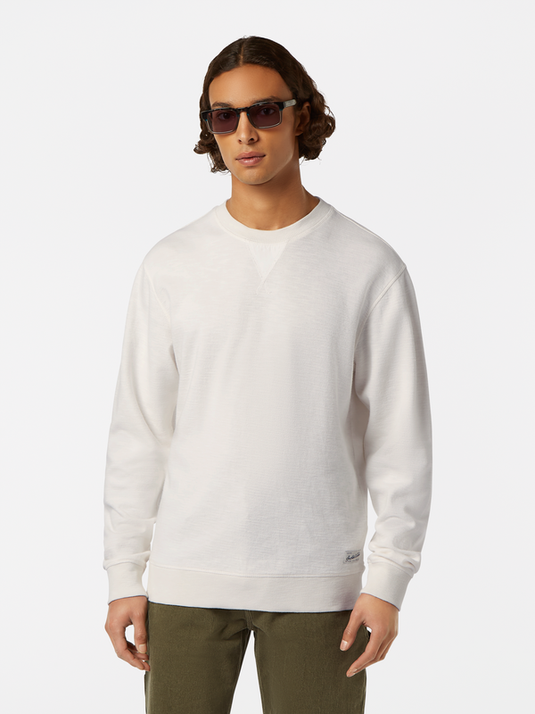 maison scotch garment-dyed sweatshirt