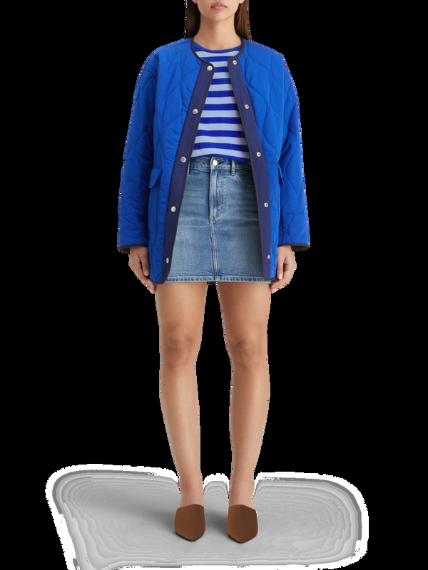 maison scotch Gestreept cropped t-shirt