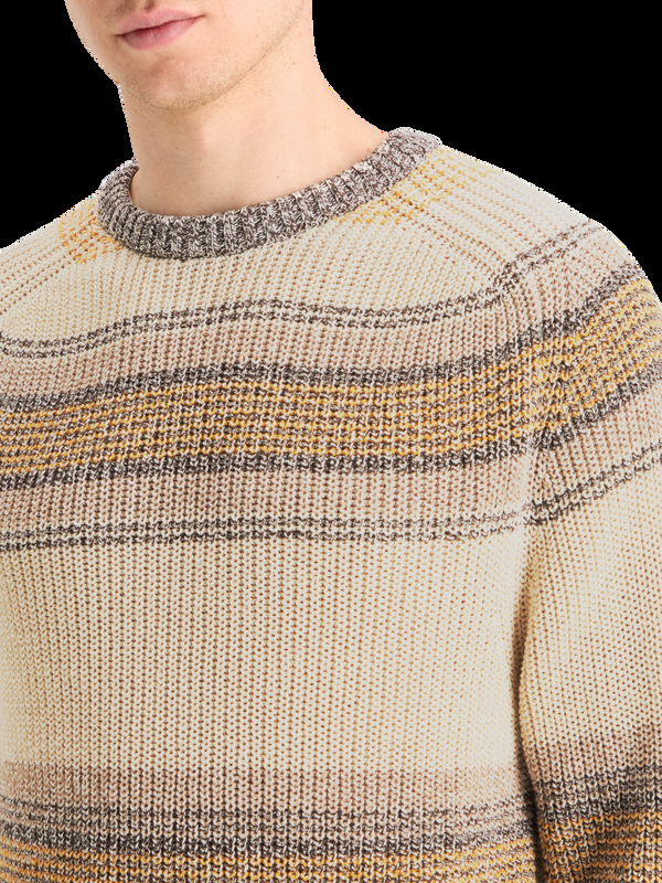 Maison Scotch GRADIENT COTTON STRIPES SWEATER