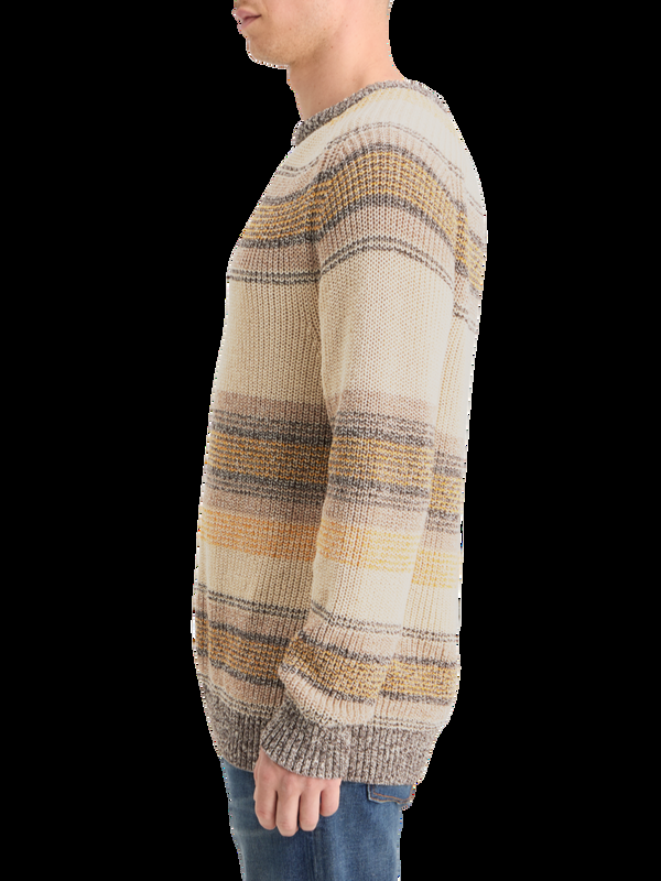 Maison Scotch GRADIENT COTTON STRIPES SWEATER
