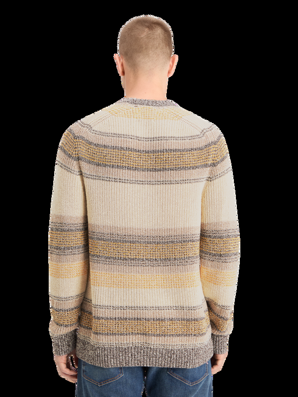 Maison Scotch GRADIENT COTTON STRIPES SWEATER
