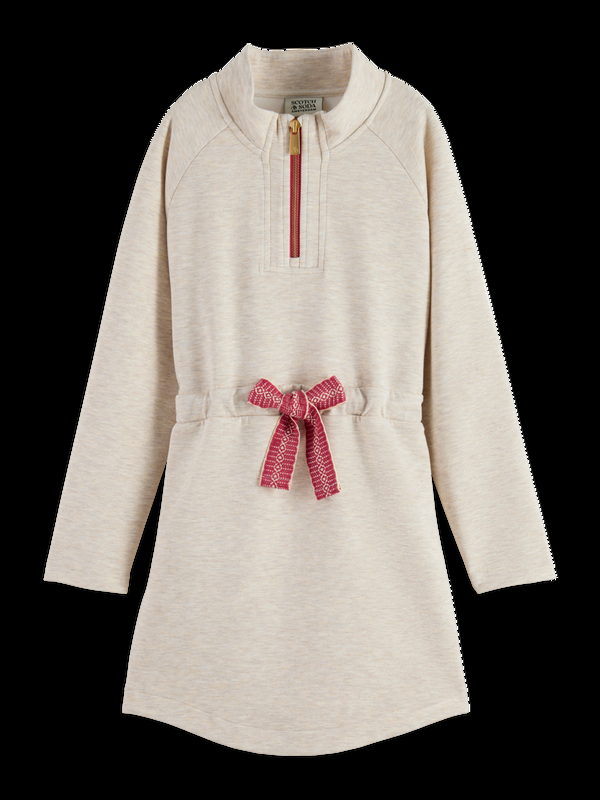 maison scotch HALF ZIP MODAL DRESS
