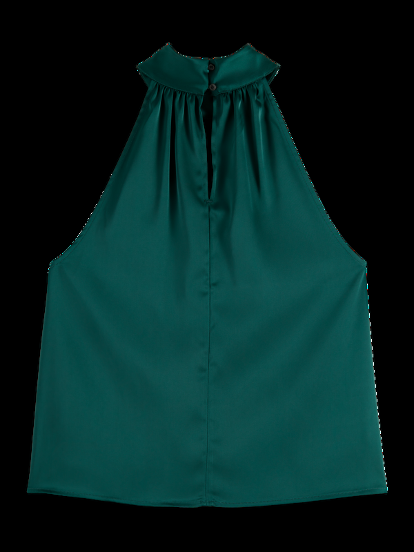 Maison Scotch HALTER TOP WITH BOW DETAIL