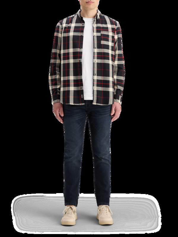 maison scotch HERRINGBONE CHECK SHIRT