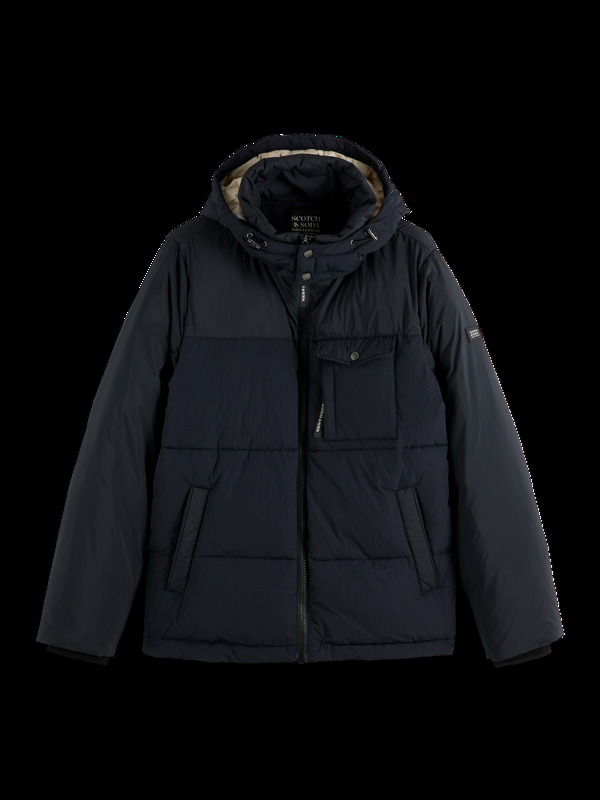 maison scotch HOODED PUFFER JACKET