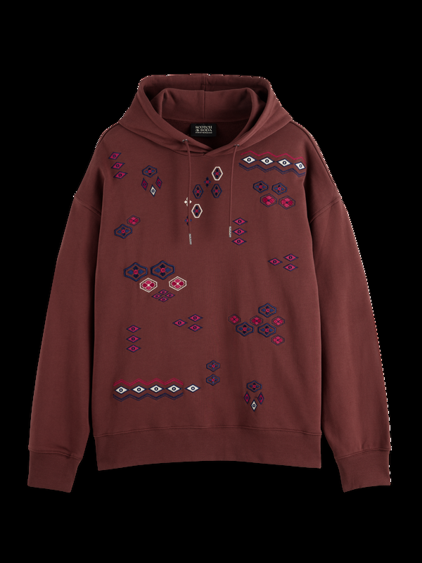 Maison Scotch Hoodie Met Geborduurd Artwork