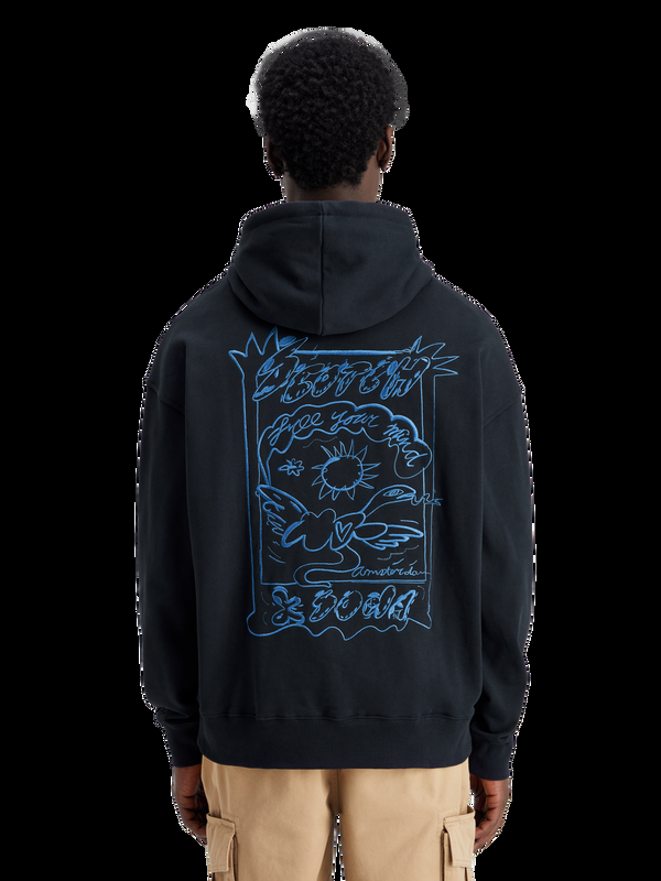Maison Scotch Hoodie Met Geborduurd Artwork