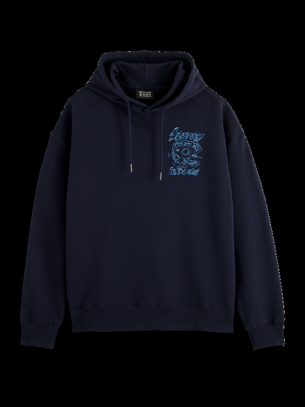 Maison Scotch Hoodie Met Geborduurd Artwork