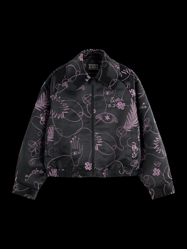 maison scotch JACQUARD BOMBER JACKET