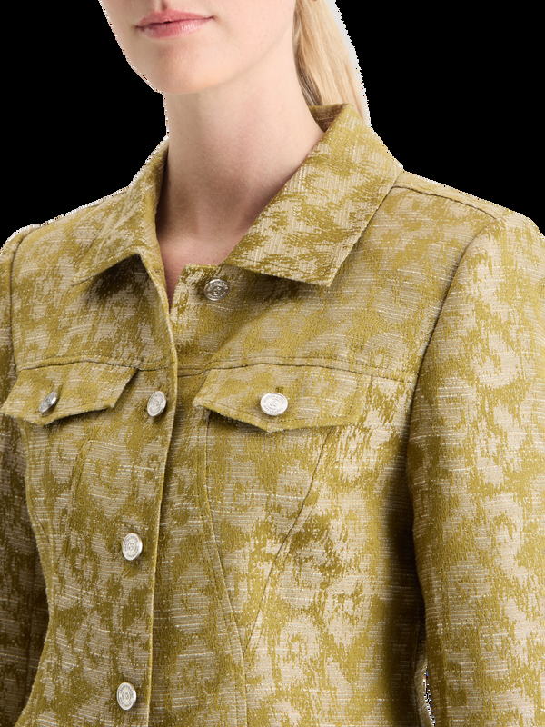 Maison Scotch JACQUARD FITTED TRUCKER BLAZER