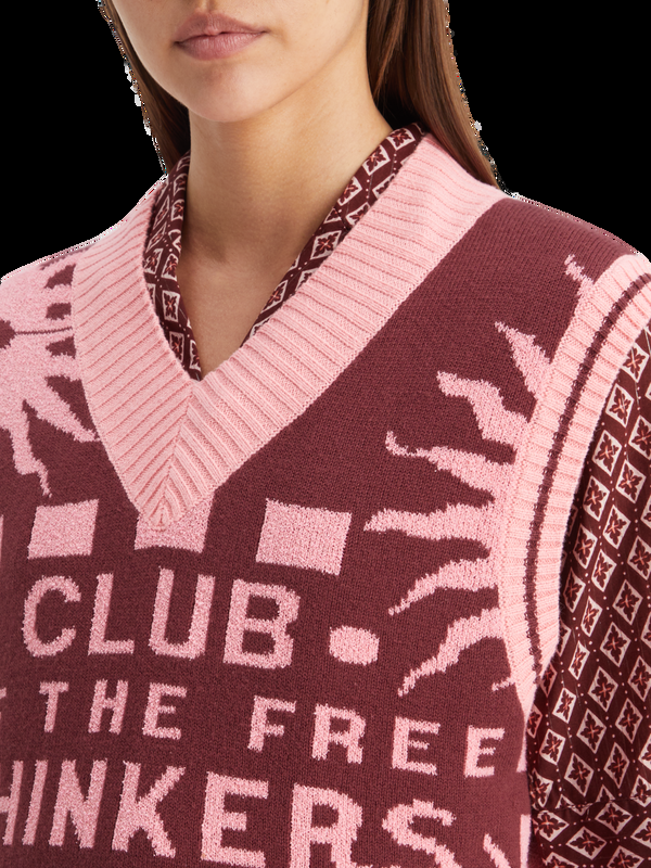 Maison Scotch Jacquard Gebreide Spencer