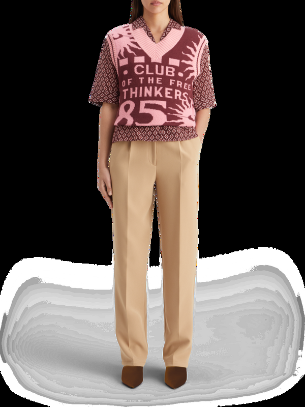 maison scotch Jacquard gebreide Spencer