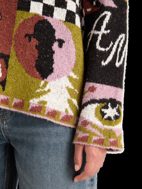 Maison Scotch JACQUARD OVERSIZED PULLOVER