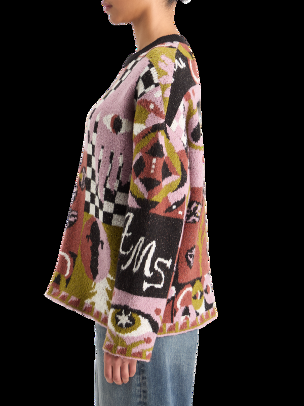 Maison Scotch JACQUARD OVERSIZED PULLOVER