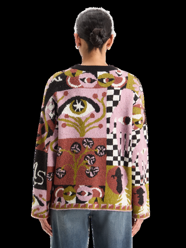 Maison Scotch JACQUARD OVERSIZED PULLOVER