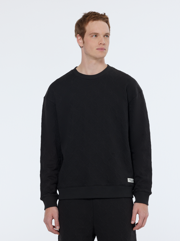 maison scotch Jacquard regular fit sweatshirt