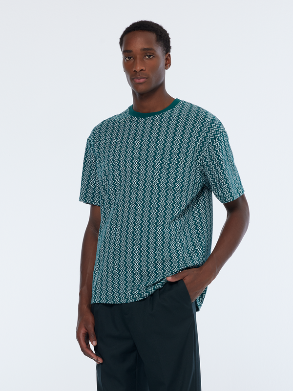 maison scotch Jacquard relaxed fit t-shirt