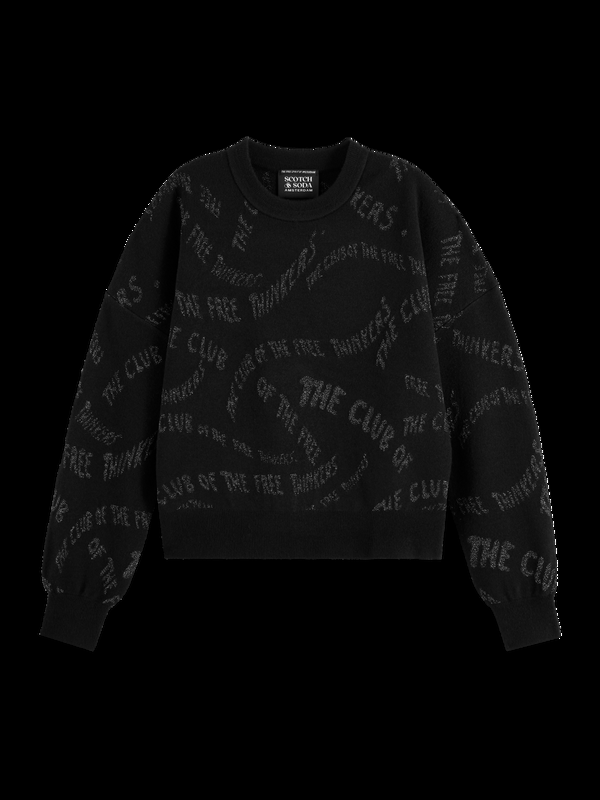 maison scotch JACQUARD RELAXED PULLOVER