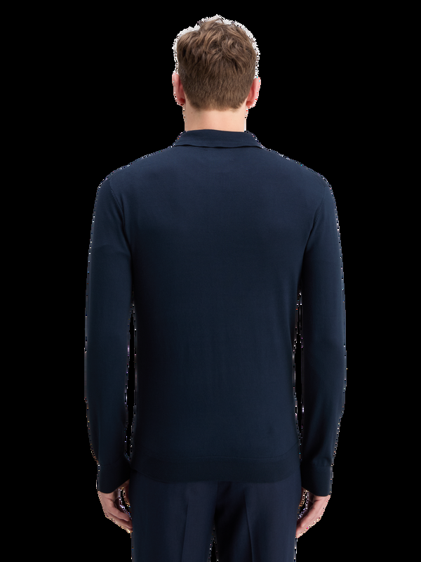 Maison Scotch KNITTED POLO LONG SLEEVE