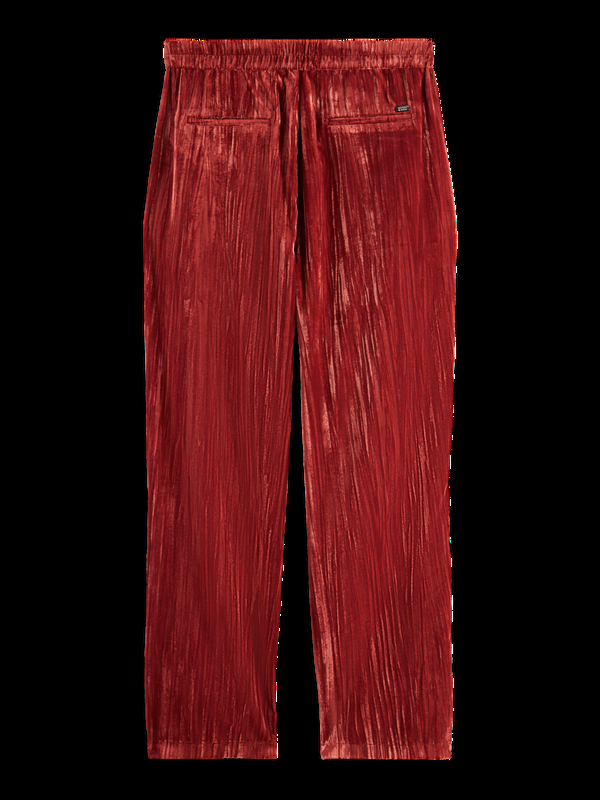 Maison Scotch LACE TRIMMED VELVET PANT