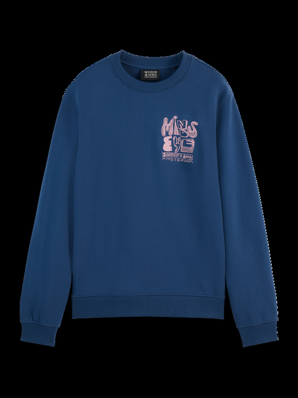 Maison Scotch LEFT CHEST ARTWORK SWEATSHIRT