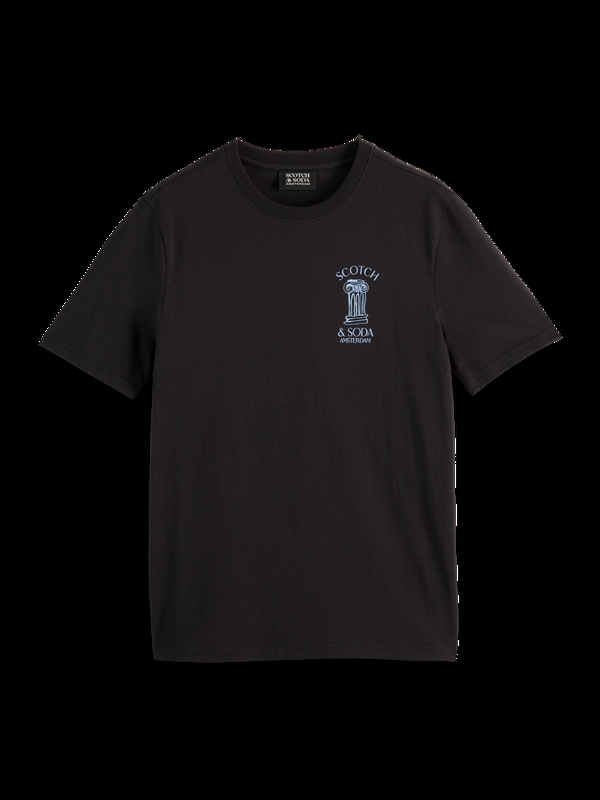 Maison Scotch Left Chest Artwork T-shirt