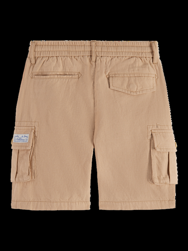 Maison Scotch Linen Blend Cargo Shorts