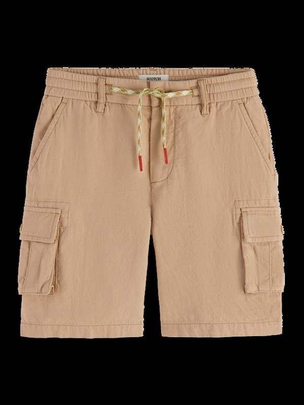 maison scotch Linen Blend Cargo Shorts