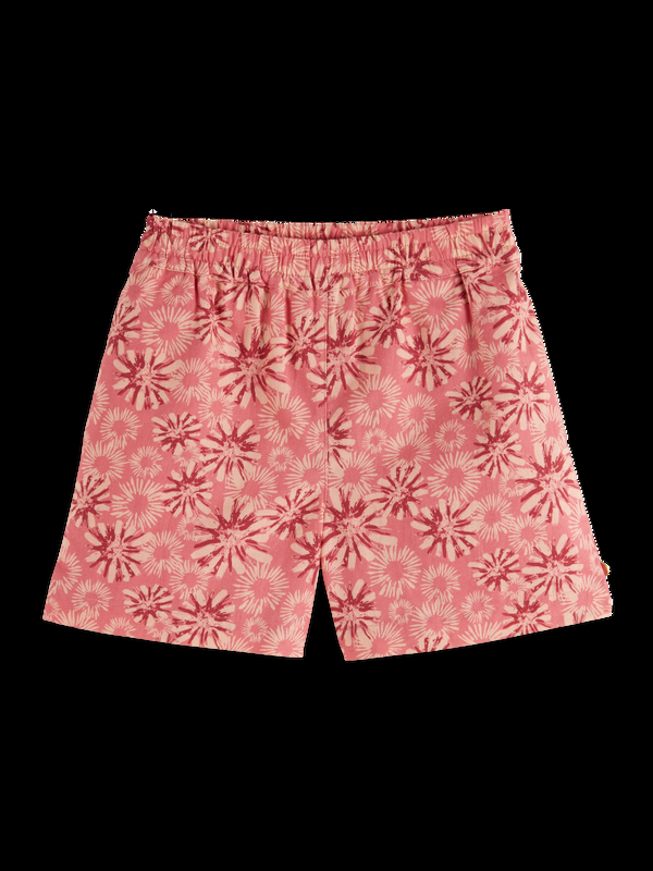 maison scotch Linen-Blend Shorts