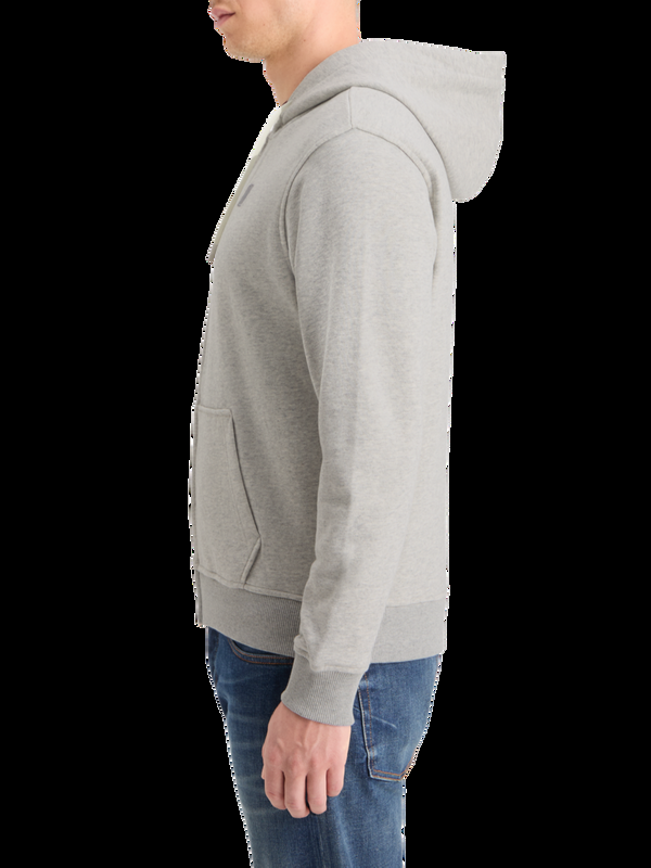 Maison Scotch LOGO BADGE ZIP-THROUGH HOODIE