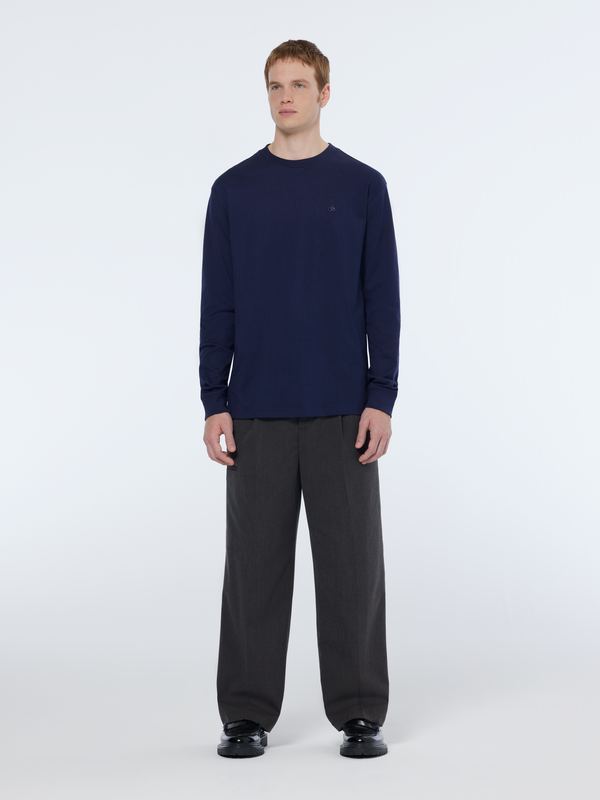 Maison Scotch Logo Regular Fit Long Sleeve T-shirt