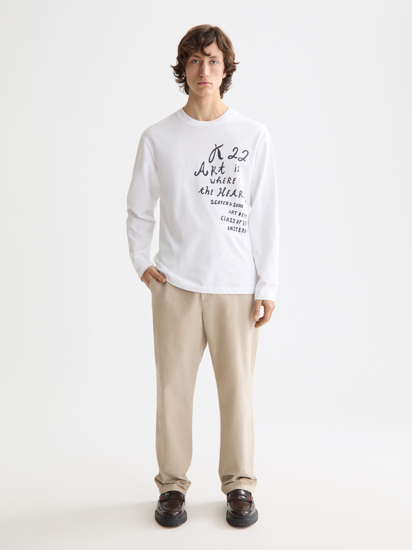 Maison Scotch Long Sleeve Artwork T-shirt