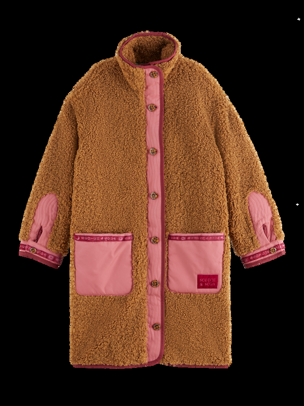 maison scotch LONG TEDDY JACKET