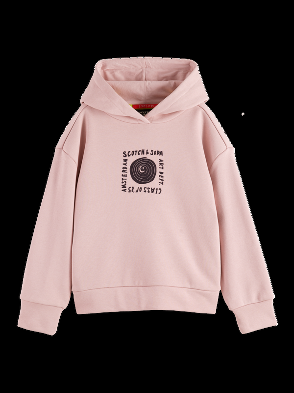 maison scotch Loose-fit artwork hoodie