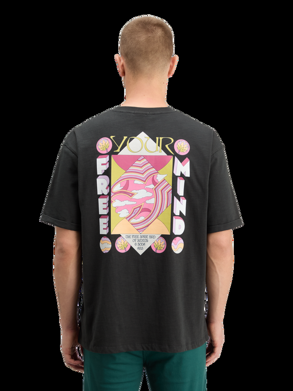 Maison Scotch LOOSE FIT BACK ARTWORK T-SHIRT