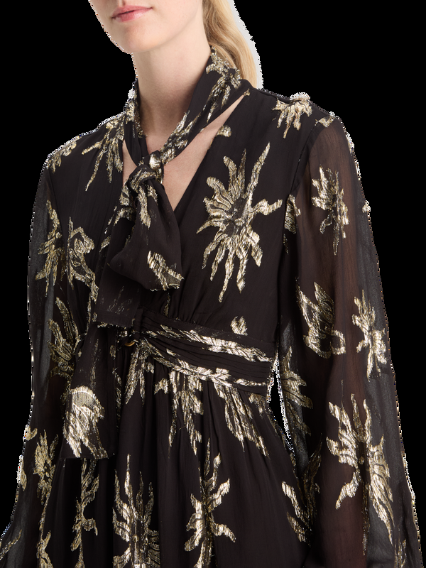 Maison Scotch LUREX FIL COUPE MAXI DRESS