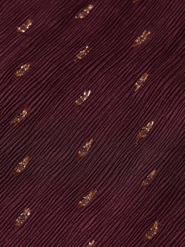 Maison Scotch LUREX SMOCK TOP