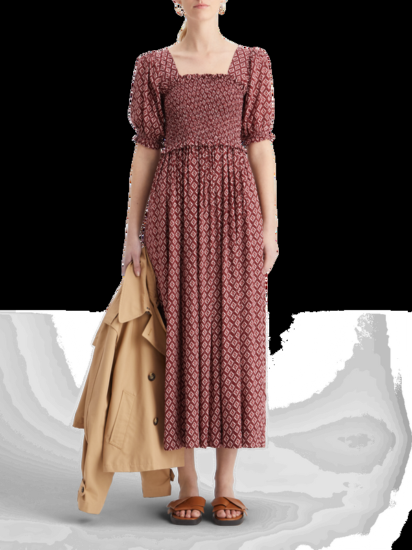 maison scotch Maxi-jurk met kiel