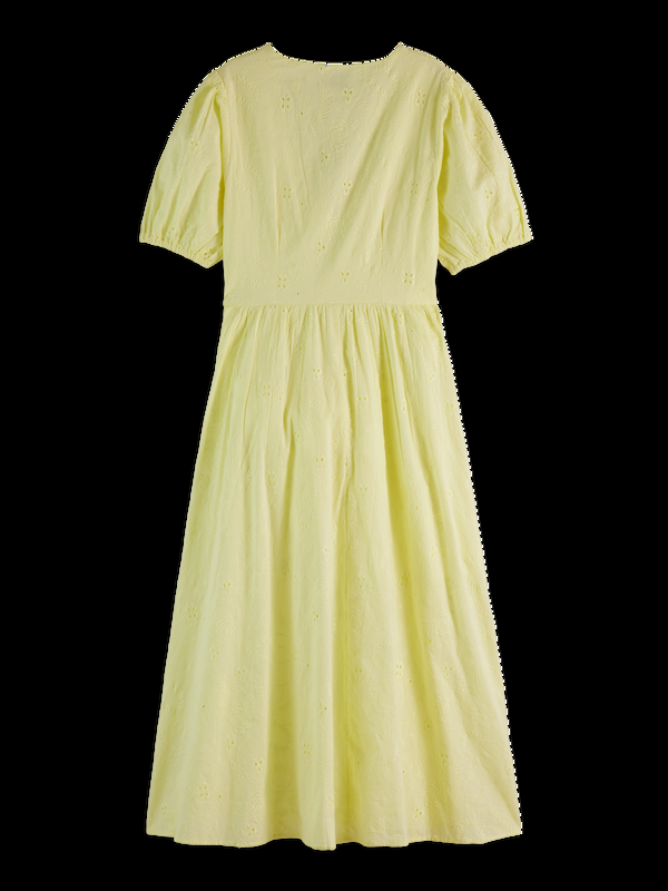Maison Scotch MIDI DRESS WITH BRODERIE ANGLAISE