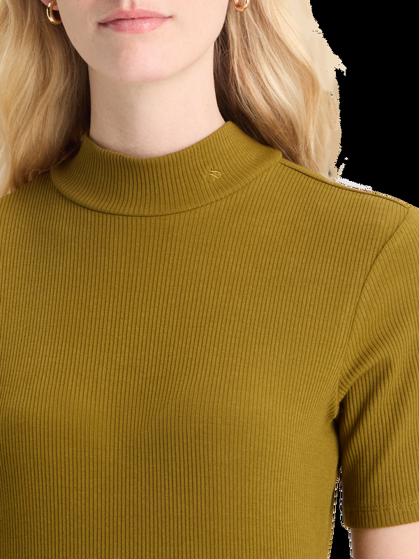 Maison Scotch MOCK NECK RIB T-SHIRT