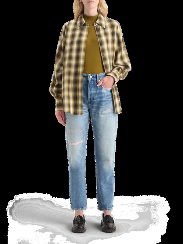 Maison Scotch MOCK NECK RIB T-SHIRT