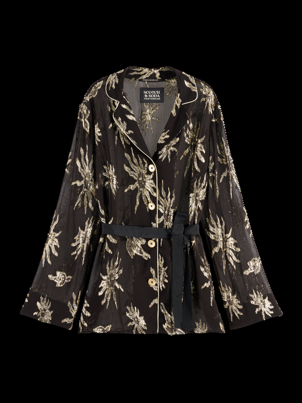 maison scotch MYSTIC SKY LUREX PYJAMA BLAZER