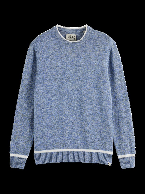 maison scotch Normale katoenmix met ronde hals