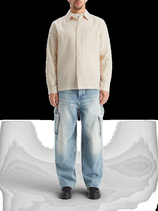 maison scotch Overhemd met micro-dobbyruit