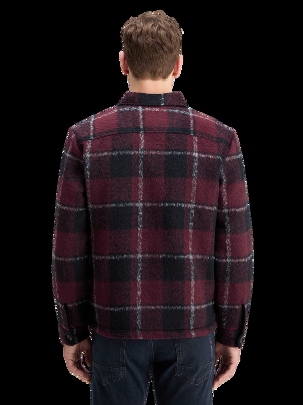 Maison Scotch PADDED FLANNEL OVERSHIRT