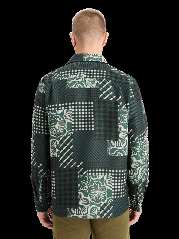 Maison Scotch PATCHWORK JACQUARD OVERSHIRT