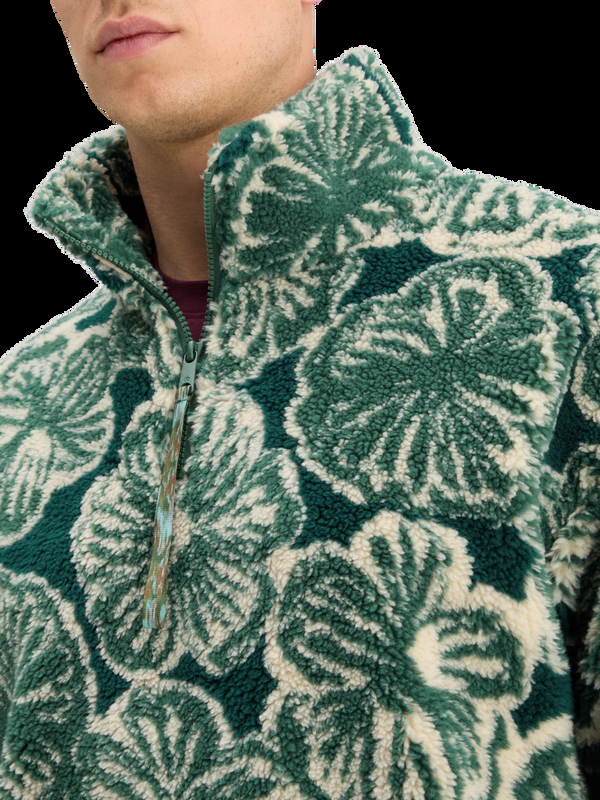 Maison Scotch POLAR FLEECE ZIP SWEATSHIRT